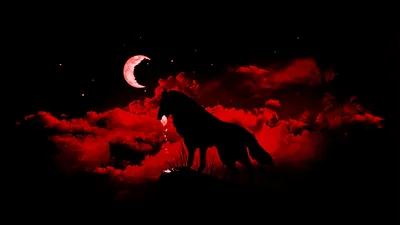 Bright Majestic Wallpaper Animals Wallpaper 4K 1920x1080 A, Striking, Hd, Wallpaper, Featuring, Majestic, Wolf, Silhouetted, Against, Dramatic, Red, Cloud, Brown, Ultrawide, Full HD