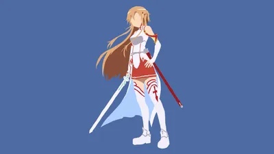 Minimalist Asuna Yuuki Sword Minimal Wallpaper 4K 1920x1080 Minimalist, Hd, Pc, Desktop, Wallpaper, Of, Asuna, Yuuki, Sword, Art, Online, Flat-color, Brown, Gray, White, Ultrawide, Full HD