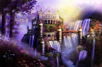 Bright Vibrant Wallpaper World Wallpaper 4K 1920x1274 A, Vibrant, Fantasy, City, With, Ornate, Buildings, And, Cascading, Waterfalls, Surrounded, Lush, White, Ultrawide, Full HD
