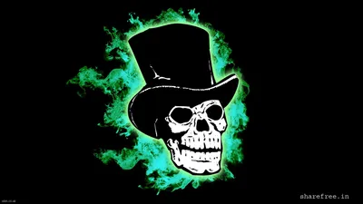 Dark Dark Wallpaper Black/Dark Wallpaper 4K 1920x1080 Hd, Pc, Desktop, Wallpaper, Featuring, A, Dark-themed, Skull, Wearing, Top, Hat, Surrounded, White, Ultrawide, Full HD