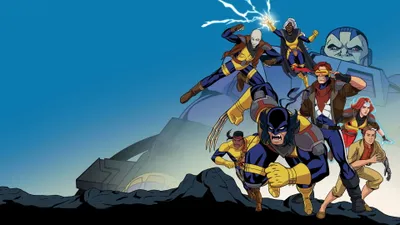 Men Team Dynamic Action Poses Abstract Wallpaper 4K 3840x2160 X-men, '97, Team, In, Dynamic, Action, Poses, On, Men, 039, Rocky, Outcrop, Red, Ultrawide, 4k