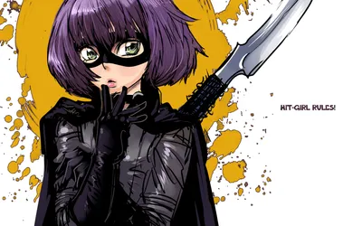 Vibrant Hit Girl Abstract Wallpaper 4K 1920x1200 A, Vibrant, Hd, Wallpaper, Featuring, Hit-girl, From, The, Movie, Kick-ass, Showcasing, Her, White, Purple, Orange, Ultrawide, Full HD