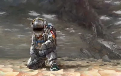 Astronaut Crouched Alien Space Wallpaper 4K 1920x1200 Hd, Desktop, Wallpaper, Featuring, An, Astronaut, Crouched, On, Alien, Landscape, Spaceship, White, Brown, Gray, Ultrawide, Full HD
