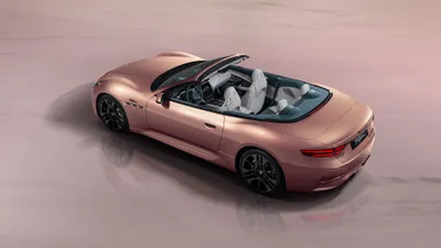 Sleek Grancabrio Rose Gold Abstract Wallpaper 4K 3840x2160 A, Sleek, Maserati, Grancabrio, In, Stunning, Rose, Gold, Finish, Top, Down, Showcased, Gray, Ultrawide, 4K