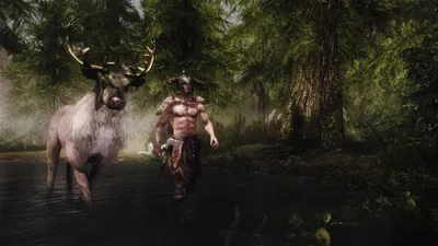 Video Game Elder Nature Wallpaper 4K 1920x1080 Hd, Pc, Desktop, Wallpaper, From, The, Video, Game, Elder, Scrolls, Skyrim, Shirtless, Gray, Ultrawide, Full HD