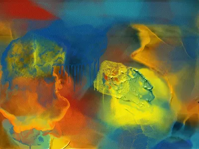 Vibrant Abstract Expressionist Bold Colors Wallpaper 4K, Abstract category