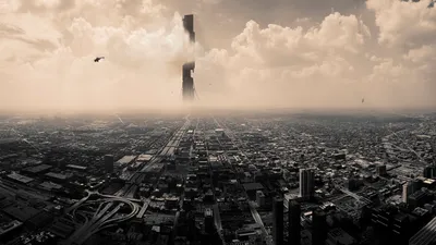 Bright Artistic Wallpaper World Wallpaper 4K 1920x1080 Hd, Artistic, Cityscape, Of, City, 17, From, Half-life, Featuring, Sprawling, Urban, Landscape, White, Ultrawide, Full HD