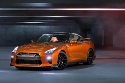 Orange Supercar Showcased Sleek Cars Wallpaper 4K 3600x2400 Orange, Nissan, Gt-r, Supercar, Showcased, In, A, Sleek, Dark, Garage, Setting, Captured, Brown, Gray, White, Landscape, QHD