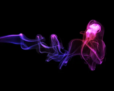 Abstract Smoke Vibrant Black/Dark Wallpaper 4K 1920x1536 Abstract, Smoke, In, Vibrant, Pink, And, Purple, Hues, Swirls, Against, Black, Creating, White, Square, Full HD
