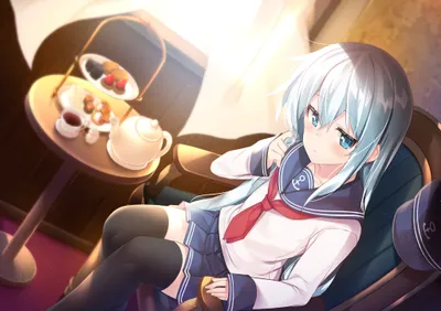 Hibiki Kancolle Anime Silver Haired Abstract Wallpaper 4K 2048x1447 Hibiki, (kancolle), Anime, Hd, Desktop, Wallpaper, Silver-haired, Fleet, Silver, Haired, Girl, White, Landscape, Full HD