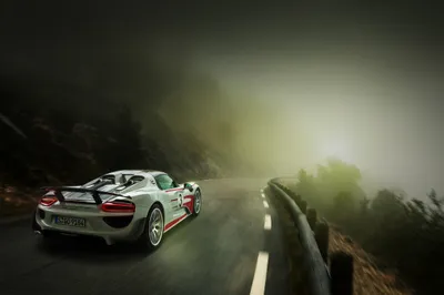 Bold White Wallpaper Cars Wallpaper 4K 2048x1365 White, Porsche, 918, Spyder, Supercar, Driving, On, A, Misty, Mountain, Road, Captured, Gray, Ultrawide, Full HD