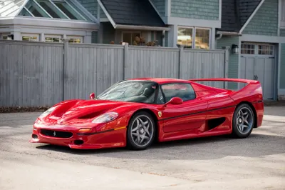 Red F50 Sports Car Front Cars Wallpaper 4K 4096x2734 Red, Ferrari, F50, Sports, Car, Parked, In, Front, House, Captured, Ultra, Desktop, White, Landscape, 4k