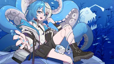 Calm Anime Wallpaper Abstract Wallpaper 4K 3556x2000 Anime, 3556x2000, White, Blue, Ultrawide, QHD