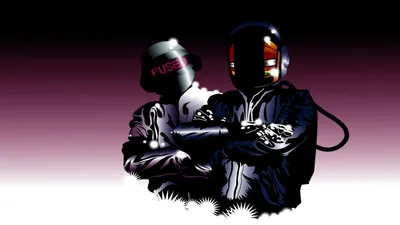 Dark Stylized Wallpaper Gradients Wallpaper 4K 1920x1080 Stylized, Hd, Wallpaper, Featuring, Daft, Punk, Showcasing, The, Duo, Sleek, Helmets, Jackets, White, Ultrawide, Full HD