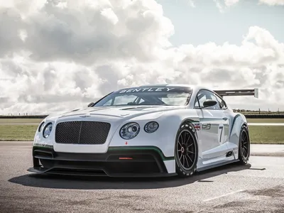 White Bentley Continental Gt3 Nature Wallpaper 4K 1920x1440 White, Bentley, Continental, Gt3, Race, Car, Parked, On, Racetrack, Under, Cloudy, Sky, Gray, Landscape, Full HD
