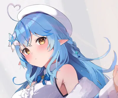 Hololive Yukihana Lamy Anime Abstract Wallpaper 4K 2334x1945 Hololive, Yukihana, Lamy, Anime, Virtual, Youtuber, Hd, Desktop, White, Square, Full HD