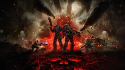 Gears War Day Quad Two World Wallpaper 4K 2560x1440 Gears, Of, War, E-day, 2k, Quad, Hd, Pc, Desktop, Two, Armored, Black, Ultrawide, QHD