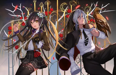 Moody Anime Wallpaper Black/Dark Wallpaper 4K 1920x1252 Anime-inspired, Hd, Wallpaper, Featuring, A, Girl, In, Skirt, Thigh-highs, Long, Black, Hair, Gray, Ultrawide, Full HD
