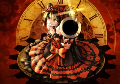 Kurumi Tokisaki Date Abstract Wallpaper 4K 2350x1650 Hd, Wallpaper, Featuring, Kurumi, Tokisaki, From, Date, A, Live, Red, Dress, Heterochromia, Orange, Landscape, Full HD