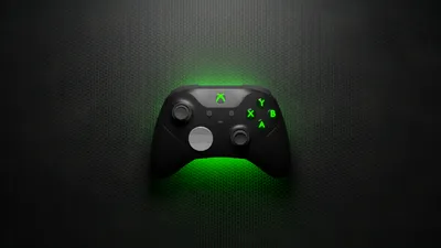 Crisp Dark Wallpaper Black/Dark Wallpaper 4K 1920x1080 Dark, Hd, Pc, Desktop, Wallpaper, Of, A, Black, Xbox, Controller, Neon, Green, Ultrawide, Full HD