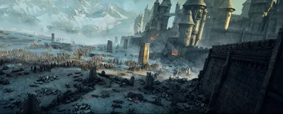 Vibrant Depicting Wallpaper Fantasy Wallpaper 4K 2237x910 Hd, Desktop, Wallpaper, Depicting, A, Fantasy, Battle, Scene, Armies, Clashing, Outside, Ancient, Gray, Ultrawide, Full HD