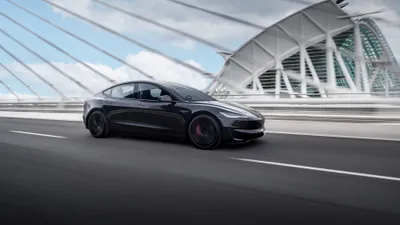 Crisp Black Wallpaper World Wallpaper 4K 3840x2160 Hd, Desktop, Wallpaper, Of, A, Black, Tesla, Model, Speeding, Road, Modern, Bridge, White, Gray, Ultrawide, 4k