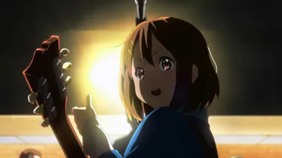 Yui Hirasawa Anime Abstract Wallpaper 4K 1920x1080 Yui, Hirasawa, Anime, K-on!, Hd, Desktop, Wallpaper, White, Ultrawide, Full HD