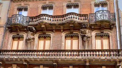 Balconies Toulouse Abstract Abstract Wallpaper 4K 1920x1080 Balconies, In, Toulouse, Gray, Ultrawide, Full HD