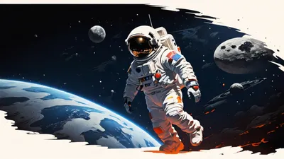 Lone Astronaut Earth Space Wallpaper 4K 1920x1080 Hd, Desktop, Wallpaper, Of, A, Lone, Astronaut, Above, Earth, Dark, Vast, Universe, White, Ultrawide, Full HD