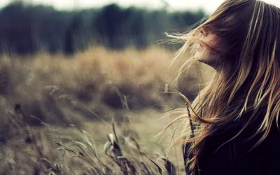 Serene Woman Flowing Abstract Wallpaper 4K 1920x1200 A, Serene, Woman, With, Flowing, Hair, Gazes, Into, Distance, Surrounded, Tall, Grasses, White, Gray, Ultrawide, Full HD