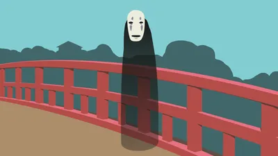 Minimalist Anime Face Minimal Wallpaper 4K 1920x1080 Minimalist, Anime, Hd, Desktop, Wallpaper, Featuring, No-face, From, Spirited, Away, Standing, Red, Pink, Gray, Ultrawide, Full HD