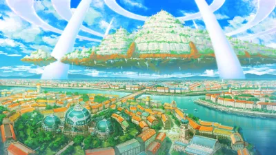 Anime City World World Wallpaper 4K 2000x1125 Anime, City, Hd, Desktop, Wallpaper, White, Red, Ultrawide, Full HD