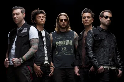 Dark Avenged Wallpaper Abstract Wallpaper 4K 5760x3840 Avenged, Sevenfold, Poses, Confidently, For, A, Striking, Hd, Desktop, Showcasing, Their, Signature, Gray, Brown, Landscape, 4k