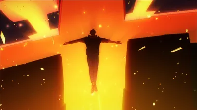 Anime 1910x1075 Abstract Abstract Wallpaper 4K 1910x1075 Anime, 1910x1075, Yellow, Orange, Ultrawide