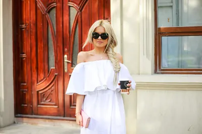 Braid Blonde White Abstract Wallpaper 4K 2827x1884 Braid, Blonde, White, Dress, Sunglasses, Woman, Model, Desktop, Ultrawide, QHD