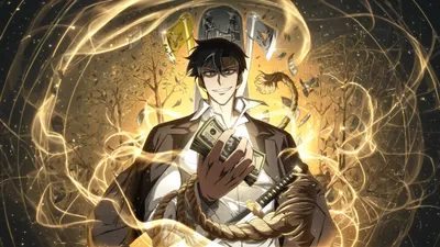 Charismatic Dark Haired Anime Man Wallpaper 4K, Black/Dark category