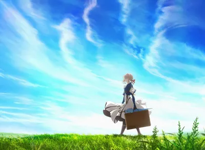 Violet Evergarden Flowing Dress Striding Nature Wallpaper 4K 1920x1411 Hd, Desktop, Wallpaper, Featuring, Violet, Evergarden, In, A, Flowing, Dress, Striding, Across, White, Landscape, Full HD