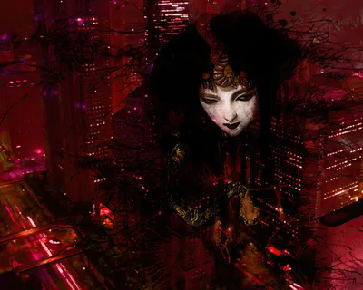 Epic Dark Wallpaper World Wallpaper 4K 2560x2048 Dark, Mysterious, Woman, With, Pale, Face, And, Intricate, Details, Set, Against, Deep, Brown, Black, Square, QHD