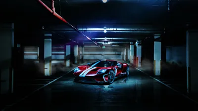 Red Supercar Vehicle Dim Cars Wallpaper 4K 4096x2304 4k, Ultra, Hd, Pc, Desktop, Wallpaper/background:, Red, Ford, Supercar, Vehicle, Parked, Dim, Brown, Gray, Ultrawide