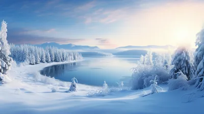 Winter Snow Covered Landscape Nature Wallpaper 4K 2912x1632 Hd, Winter, Wallpaper, With, Snow-covered, Landscape, At, Sunrise, Desktop, White, Ultrawide, QHD