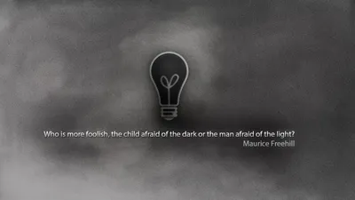 Calm Dark Wallpaper Black/Dark Wallpaper 4K 1920x1080 A, Dark, Misty, Background, Features, Light, Bulb, Illustration, Quote, Who, More, Foolish, Gray, Ultrawide, Full HD