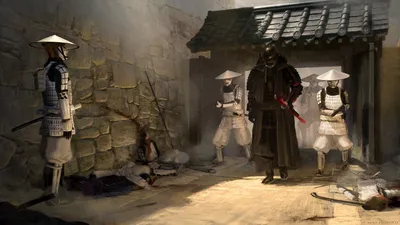 Moody Captivating Wallpaper Space Wallpaper 4K 1850x1041 A, Captivating, Hd, Desktop, Wallpaper:, Inspired, By, Star, Wars, Featuring, Samurai-like, Figures, Gray, Ultrawide