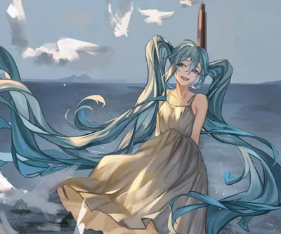 Moody Hatsune Wallpaper Abstract Wallpaper 4K 2257x1881 Hatsune, Miku, Anime, Vocaloid, Hd, Desktop, Wallpaper, Gray, Square, Full HD