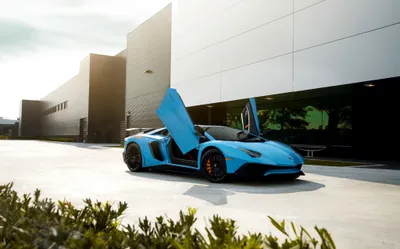 Epic Blue Wallpaper Cars Wallpaper 4K 2048x1279 Blue, Lamborghini, Aventador, Sv, Supercar, With, Scissor, Doors, Open, Parked, Front, Modern, White, Ultrawide, Full HD