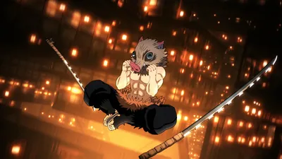Golden Inosuke Wallpaper Abstract Wallpaper 4K 1920x1080 Hd, Desktop, Wallpaper, Featuring, Inosuke, Hashibira, From, Demon, Slayer, Kimetsu, Yaiba, Captured, Orange, Yellow, Purple, Ultrawide, Full HD