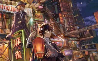 Chuuya Nakahara Osamu World Wallpaper 4K 1920x1200 Hd, Wallpaper, Featuring, Chuuya, Nakahara, And, Osamu, Dazai, Anime, Bungou, Stray, Dogs, Brown, Gray, Ultrawide, Full HD