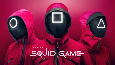 Show Squid Game Games Wallpaper 4K 2936x1650 Hd, Desktop, Wallpaper, Of, The, Tv, Show, Squid, Game, Featuring, Three, Masked, Pink, Red, Ultrawide, QHD