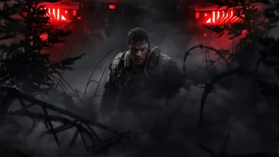 Misty War Wallpaper Abstract Wallpaper 4K 3840x2160 War, Machine, (2026), Armored, Soldier, Emerging, From, Smoke, Twisted, Debris, Beneath, Brown, Red, Ultrawide, 4k