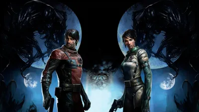 Sleek Dark Wallpaper Black/Dark Wallpaper 4K 3840x2160 4K, Ultra, Hd, Dark-themed, Prey, Video, Game, Wallpaper, Featuring, Two, Armed, Characters, White, Ultrawide
