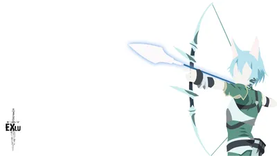 Minimalist Shino Asada Anime Minimal Wallpaper 4K 1920x1080 Minimalist, Shino, Asada, Anime, Sword, Art, Online, Ii, Desktop, White, Ultrawide, Full HD